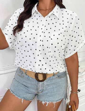 Camasa SHEIN CURVE, alb