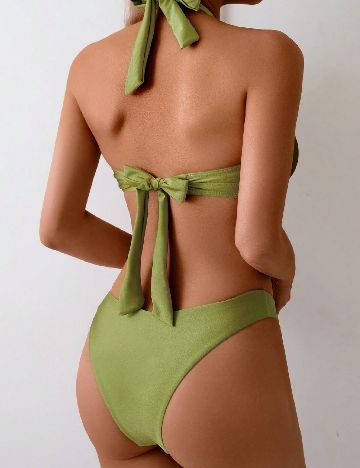 Costum de baie SHEIN, verde