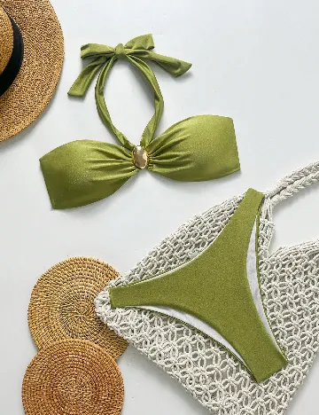 Costum de baie SHEIN, verde