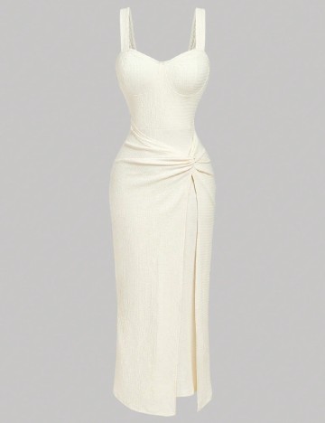 Rochie lunga SHEIN, crem