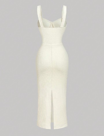 Rochie lunga SHEIN, crem