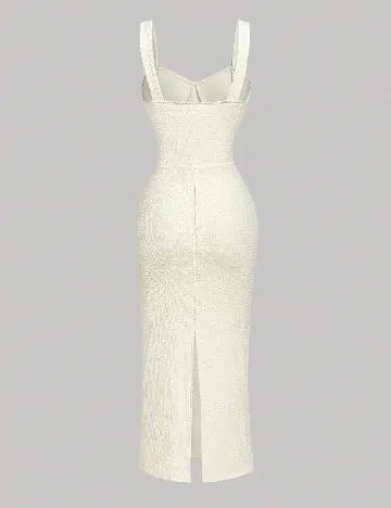 Rochie lunga SHEIN, crem