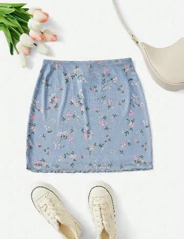 Fusta SHEIN, albastru