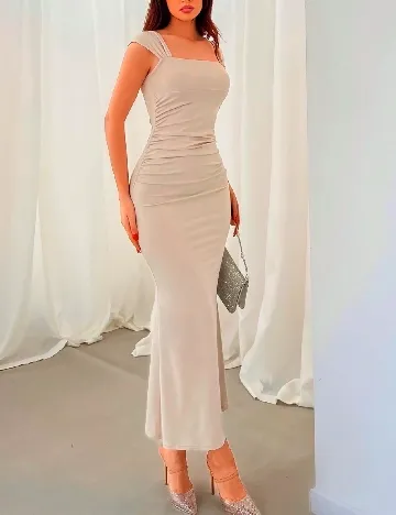 Rochie lunga SHEIN, crem