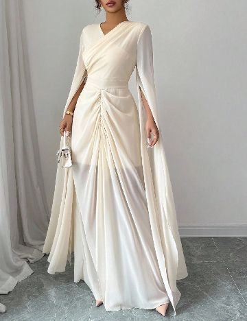 Rochie lunga SHEIN, crem