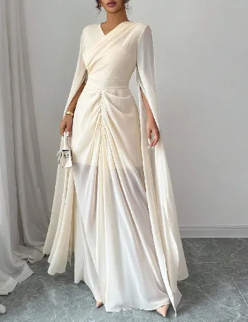 Rochie lunga SHEIN, crem