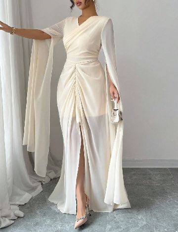 Rochie lunga SHEIN, crem