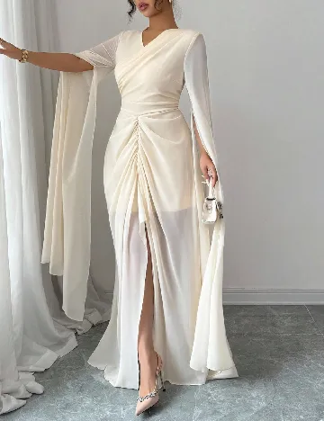 Rochie lunga SHEIN, crem