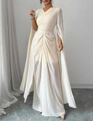 Rochie lunga SHEIN, crem