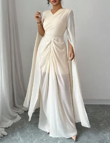 Rochie lunga SHEIN, crem