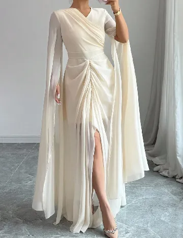 Rochie lunga SHEIN, crem