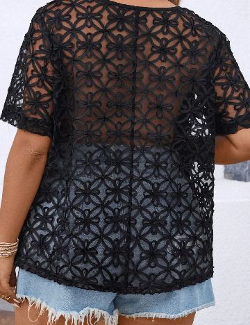 Bluza SHEIN CURVE, negru