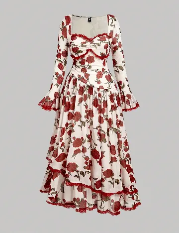 Rochie lunga SHEIN CURVE, floral