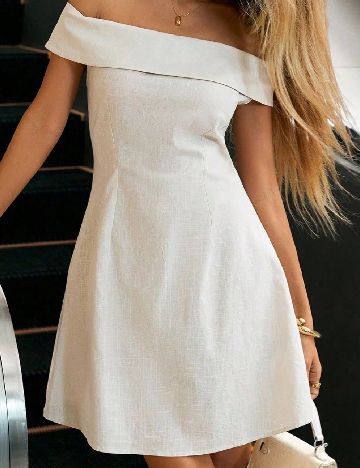 Rochie scurta SHEIN, bej