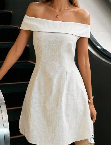 Rochie scurta SHEIN, bej