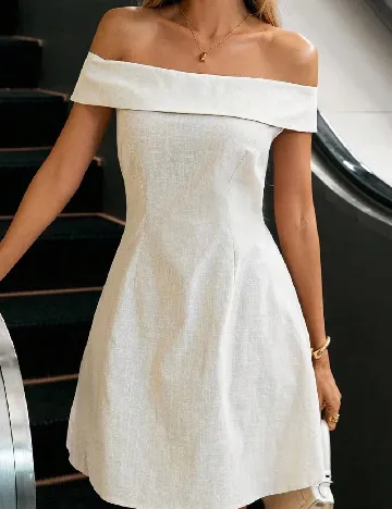 Rochie scurta SHEIN, bej