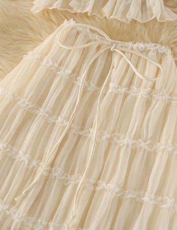 Compleu De Plaja SHEIN, ecru