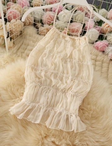 Compleu De Plaja SHEIN, ecru