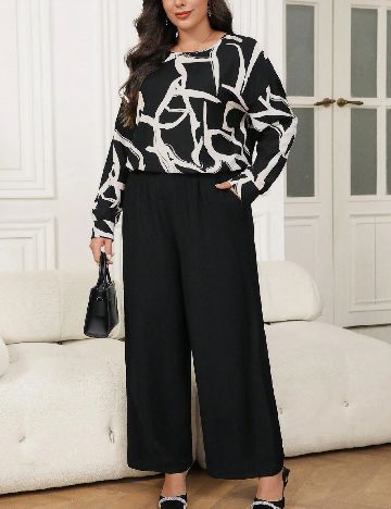 Compleu SHEIN CURVE, negru