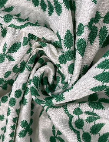 Rochie scurta Emery Rose, alb/verde