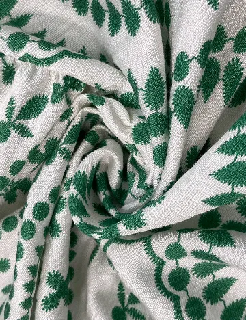 Rochie scurta Emery Rose, alb/verde