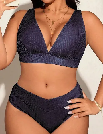 Costum de baie SHEIN CURVE, bleumarin