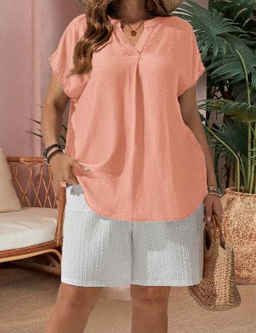 Bluza Emery Rose Curve, piersica