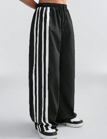 Pantaloni Shein Kids, negru