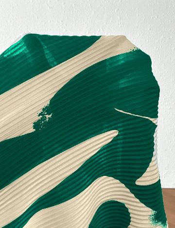 Rochie medie SHEIN Maternity, crem/verde