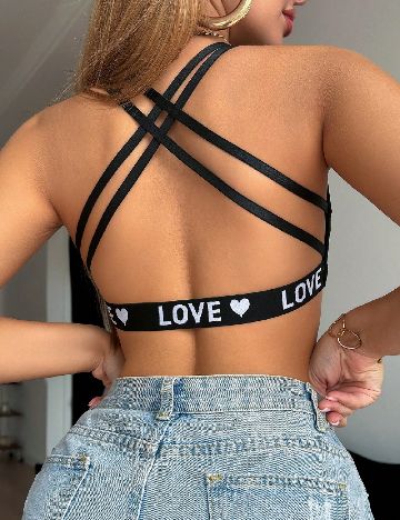 Bustiera SHEIN, negru