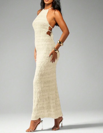 Rochie lunga Missguided, crem