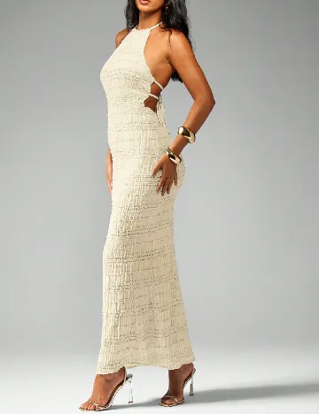 Rochie lunga Missguided, crem