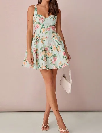 Rochie scurta SHEIN, floral print