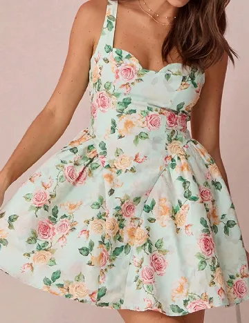 Rochie scurta SHEIN, floral print