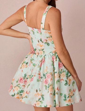 Rochie scurta SHEIN, floral print