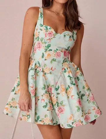 Rochie scurta SHEIN, floral print
