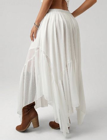 Fusta SHEIN, alb
