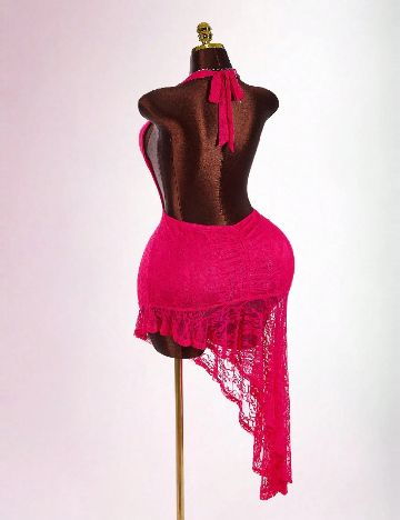 Rochie scurta SHEIN CURVE, roz