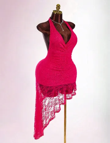 Rochie scurta SHEIN CURVE, roz