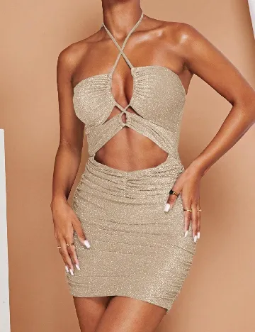 Rochie scurta SHEIN, crem