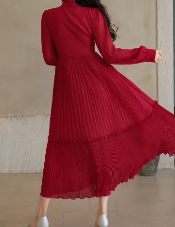 Rochie medie Dazy, rosu