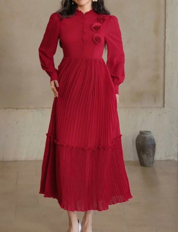 Rochie medie Dazy, rosu