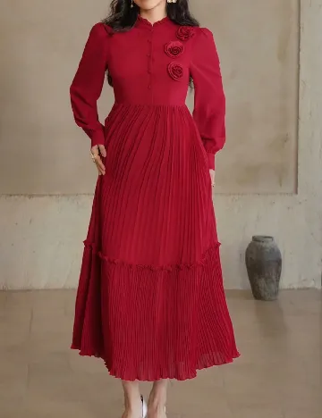 Rochie medie Dazy, rosu