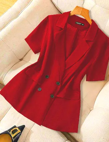 Sacou SHEIN CURVE, rosu