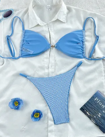 Costum de baie SHEIN, albastru