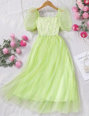 Rochie Shein Kids, verde