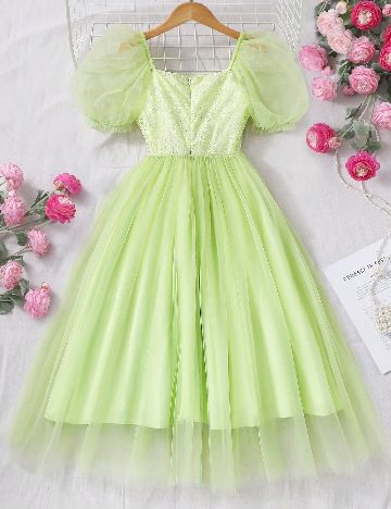 Rochie Shein Kids, verde