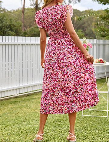 Rochie medie SHEIN, floral print