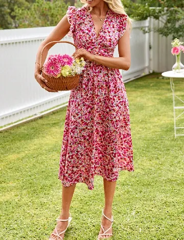 Rochie medie SHEIN, floral print