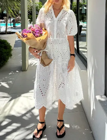 Rochie medie SHEIN, alb